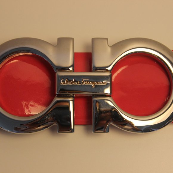 Rare Wide Patent Salvatore Ferragamo Women Belt main image 11